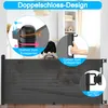 XINZI Inklapbaar trapgitter tot 150 cm, zwart, PVC Productafbeelding-voorbeeld 8