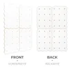 Two views of a white climbing wall set, labeled 'FRONT' and 'BACK'. Náhled obrázku produktu