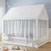 Flieks Kinderbett Hausbett 140x200cm mit Vorhang und Tür, Produktbild-Vorschau 1