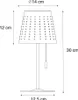 Outdoor Tischleuchte Grün inkl  LED 3 Stufig dimmbar Produktbild-Vorschau 4