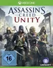 The cover art for the video game Assassin's Creed Unity, featuring four characters in historical attire, with a guillotine in the background. Produktbild-Vorschau