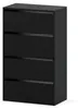 Schuhschrank HIT Mattschwarz / Mattschwarz 100 cm Produktbild-Vorschau 1