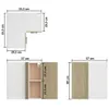 vidaXL Pensile ad angolo Lyon Sonoma rovere 57x57x60 cm Anteprima dell’immagine prodotto 7