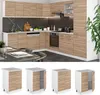A collage showing a modular kitchen unit and individual cabinet modules. Produktbild-Vorschau