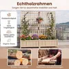 KOMFOTTEU Hochbeet mit Rankgitter aus Tannenholz, Produktbild-Vorschau 6