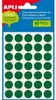 APLI ronde etiketten, 5 vel, 13 x 13 mm, groen, 13 mm, 13 Productafbeelding-voorbeeld 2