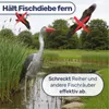 Fischreiher-Attrappe: Wetterfeste Dekofigur und Produktbild-Vorschau 3