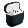 Custodia in vera pelle Accezz per AirPods 4 - blu scuro Anteprima dell’immagine prodotto 1