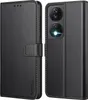 Ganbary Honor X7b/Honor 90 Handyhülle Premium Leder Schwarz Produktbild-Vorschau 1