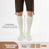 Trachtensocken Trachtenstrümpfe Zopfmuster 40cm, Produktbild-Vorschau 3