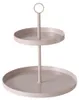 Etagere Samina 2 Ebenen Eisen H 33cm Ø 30cm beige Produktbild-Vorschau 1