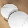 HOMCOM Beistelltisch 2er-Set Couchtisch mit goldenen Produktbild-Vorschau 8