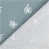Baumwollstoff Meterware Popeline Stoff Kleeblätter blau Produktbild-Vorschau 5