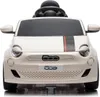 Eco Toys Weißes elektrisches Fiat 500 Kinderauto Produktbild-Vorschau 3