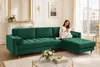 riess-ambiente Elegantes Ecksofa COZY VELVET 260cm Produktbild-Vorschau 5