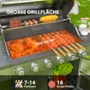 Outsunny Gasgrill 8500BTU Grillwagen inkl 6 Produktbild-Vorschau 4