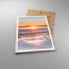 Gerahmtes Poster - Rahmen in heller Eiche - Sonne Strand Produktbild-Vorschau 3