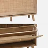 sweeek - Schuhschrank mit Rattan-Geflecht - Natur Produktbild-Vorschau 4