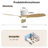 Sofucor Deckenventilator mit Licht und Fernbedienung, Weiß, Produktbild-Vorschau 2