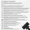 A list of features and benefits of a vacuum cleaner with icons. Anteprima dell’immagine prodotto