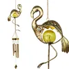 Gartenleuchten, LED Solarleuchte, Solar Flamingos Windspiel Produktbild-Vorschau 1