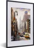 MuchoWow® Gerahmtes Poster Gemälde - Stadt - Auto - Öl Produktbild-Vorschau 1