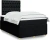Boxspringbett mit Matratze Schwarz 120x200 cm Stoff Produktbild-Vorschau 2