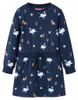 vidaXL Kinderkleid mit Langen Ärmeln Marineblau 128 Produktbild-Vorschau 7