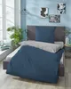 Mikrofaser-Wendebettwäsche - Blau - Silberfarben - 155 x Produktbild-Vorschau 7