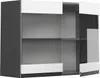 A modern kitchen glass cabinet with a white and anthracite finish. Náhled obrázku produktu