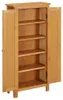 vidaXL Schrank 50x22x110 cm Massivholz Eiche Produktbild-Vorschau 6