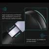 Close-up images of a headset's headband and adjustment mechanism, with descriptive text highlighting features. Produktbild-Vorschau