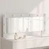 vidaXL Umyvadlové zrkadlo obdĺžnikové biele 100 x 45 x 18 Náhľad obrázku produktu 2