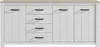 Sideboard Elara Anrichte in weiß matt und Eiche Bianco Produktbild-Vorschau 4