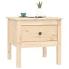 The Living Store Beistelltisch 50x50x49 cm Massivholz Produktbild-Vorschau 3