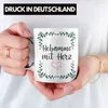 Trendation - Hebamme mit Herz Tasse mit Spruch Geschenk Produktbild-Vorschau 2