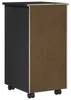 Mobile con Ruote Nero 34 x 39 x 65,5 cm Legno di Pino Anteprima dell’immagine prodotto 7