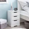 Noční skříňka WL5.704 31x49x31 cm Bílá matná se 3 zásuvkami Náhled obrázku produktu 2