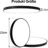 24W 23CM ha portato la luce del soffitto nero dimmerabile 3 Anteprima dell’immagine prodotto 4