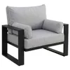 BEAUTYSOFA | VERDINO Gartensessel Grau – Gartenstuhl Lounge Produktbild-Vorschau 4