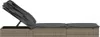 vidaXL Sonnenliege mit Faltdach Grau 213x63x97 cm Poly Produktbild-Vorschau 7