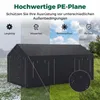 COSTWAY Zeltgarage Carport, 586x305cm Pavillon Garagenzelt Produktbild-Vorschau 5