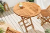Massiver Gartentisch EMPIRE TEAK 70cm Teakholz rund Produktbild-Vorschau 3