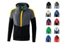 Erima Squad Tracktop Jacke Mit Kapuze Herren - Slate Grey / Produktbild-Vorschau 3