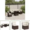 The Living Store 7-tlg. Garten-Sofagarnitur mit Kissen Produktbild-Vorschau 1