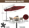 Ombrellone Izrielar 3,5 m rosso Ombrellone da giardino con Anteprima dell’immagine prodotto 2