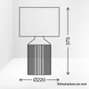 Briloner Ino lampe de table, abat-jour en tissu, Voir les images du produit 5