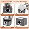 COSTWAY Maison pliable pour chat, grotte pour chat avec Voir les images du produit 9