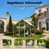 Hühnerstall Hühnerhaus Geflügelstall 2x2x2m Freilaufgehege Produktbild-Vorschau 9