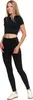 Gerippte Damen-Leggings Mit Hoher Taille Und Breitem Bund Produktbild-Vorschau 7